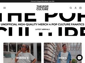 thepopculture.co homepage screenshot