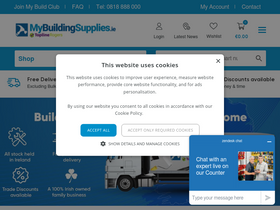 'mybuildingsupplies.ie' screenshot