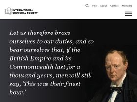 'winstonchurchill.org' screenshot
