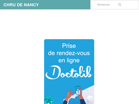 'chu-nancy.fr' screenshot