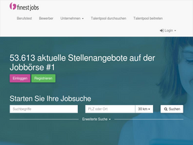 'finest-jobs.com' screenshot