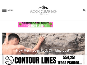 'rockclimbingcentral.com' screenshot