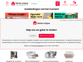 'vente-unique.nl' screenshot