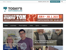 'todaysnorthumberland.ca' screenshot