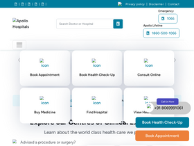 'apollohospitals.com' screenshot