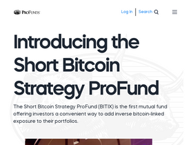 'profunds.com' screenshot