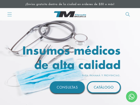 tiendamedicapanama.com homepage screenshot