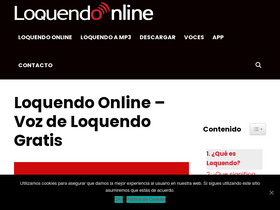 'loquendo.online' screenshot