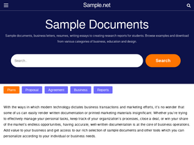 'sample.net' screenshot
