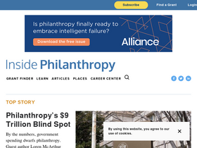 'insidephilanthropy.com' screenshot