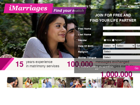 'imarriages.com' screenshot