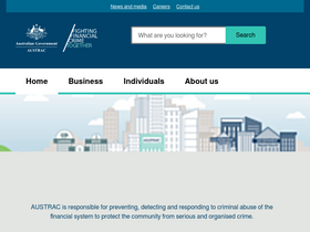 'austrac.gov.au' screenshot