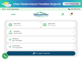 'sapancaotelleri.com.tr' screenshot