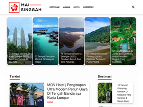 'maisinggah.com' screenshot