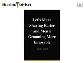 'shavingadvisor.com' screenshot
