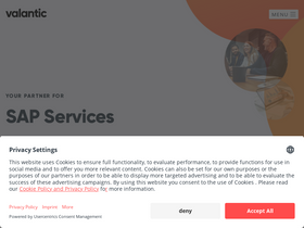 'valantic.com' screenshot