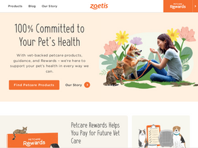 'zoetispetcare.com' screenshot