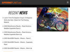 'superbikeplanet.com' screenshot
