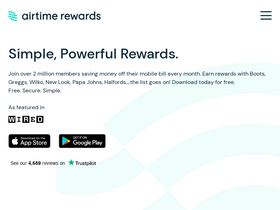 'airtimerewards.co.uk' screenshot