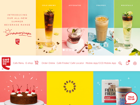 'cafecoffeeday.com' screenshot