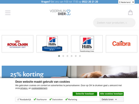 'voormijndier.nl' screenshot