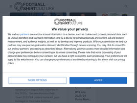 'footballshirtculture.com' screenshot