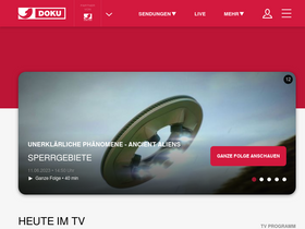 'kabeleinsdoku.de' screenshot