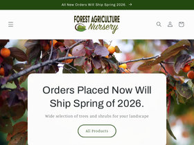 agroforestnursery.com homepage screenshot
