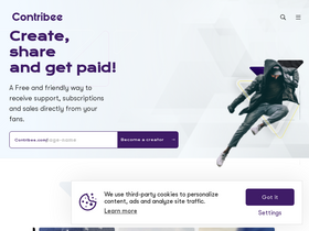 'contribee.com' screenshot