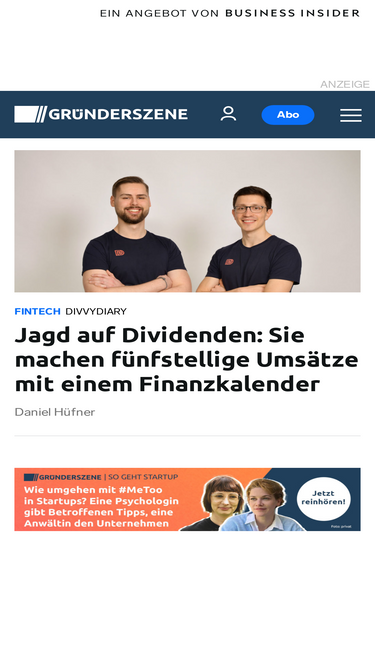 Gruenderszene De Analytics Market Share Data Ranking Similarweb