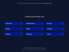 'readerzoneclub.xyz' screenshot