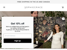 SOPHIEGRACE homepage screenshot