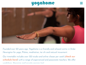 'yogahome.com' screenshot
