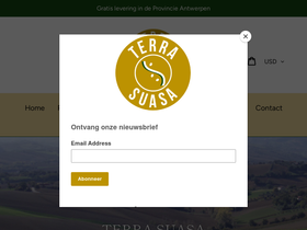 terrasuasa.com homepage screenshot