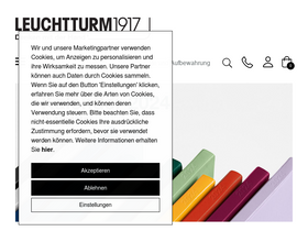 'leuchtturm1917.de' screenshot