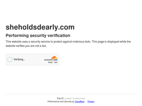 'sheholdsdearly.com' screenshot