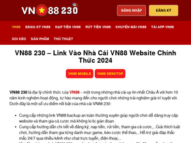 'vn88.vc' screenshot