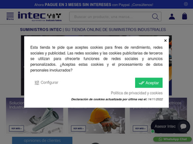 'suministrointec.com' screenshot