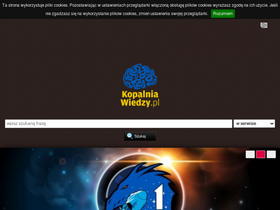'kopalniawiedzy.pl' screenshot