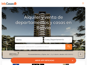 'infocasas.com.bo' screenshot