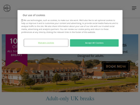 'warnerleisurehotels.co.uk' screenshot