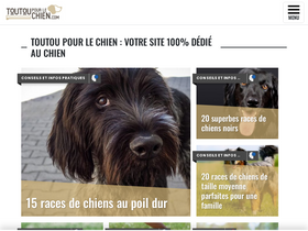 'toutoupourlechien.com' screenshot