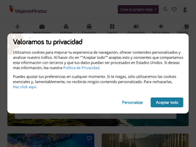 'viajerospiratas.es' screenshot