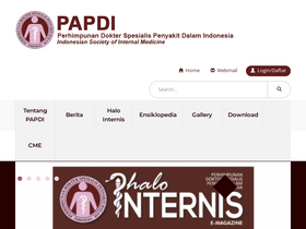 'papdi.or.id' screenshot
