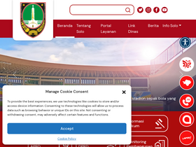 'e-layanan.bppkad.surakarta.go.id' screenshot