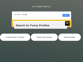 'myfunnyprofile.com' screenshot