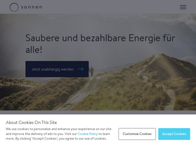 'sonnen.de' screenshot