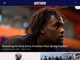 'insidethegators.com' screenshot
