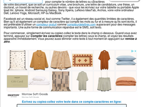 'compteurdelettres.com' screenshot
