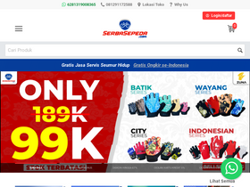 'serbasepeda.com' screenshot